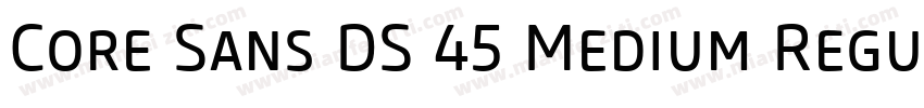 Core Sans DS 45 Medium RegularV字体转换